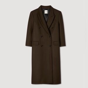 Sandro Brown Wool Coat NWT